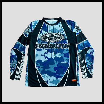Brindis Moto Jersey Blue Camo